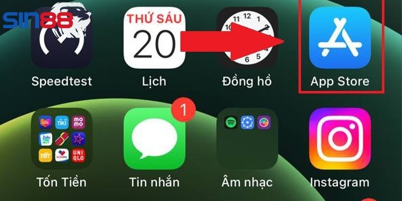 Tải Sin88 bằng iPhone cực đơn giản với 4 bước